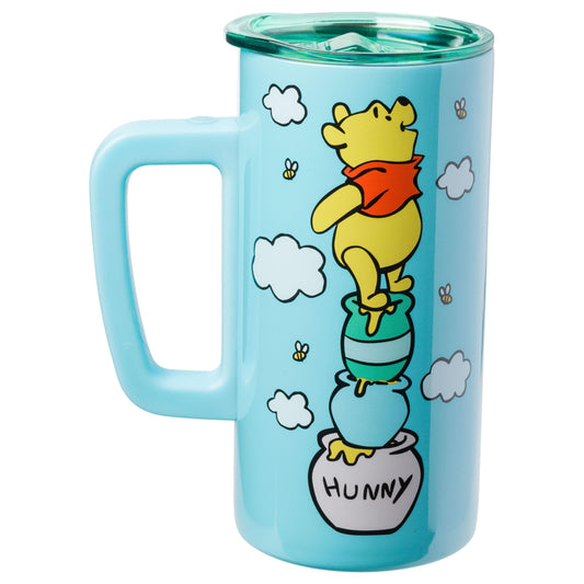 Silver Buffalo gros plan motif Winnie the Pooh sur pots de hunny, détail durable