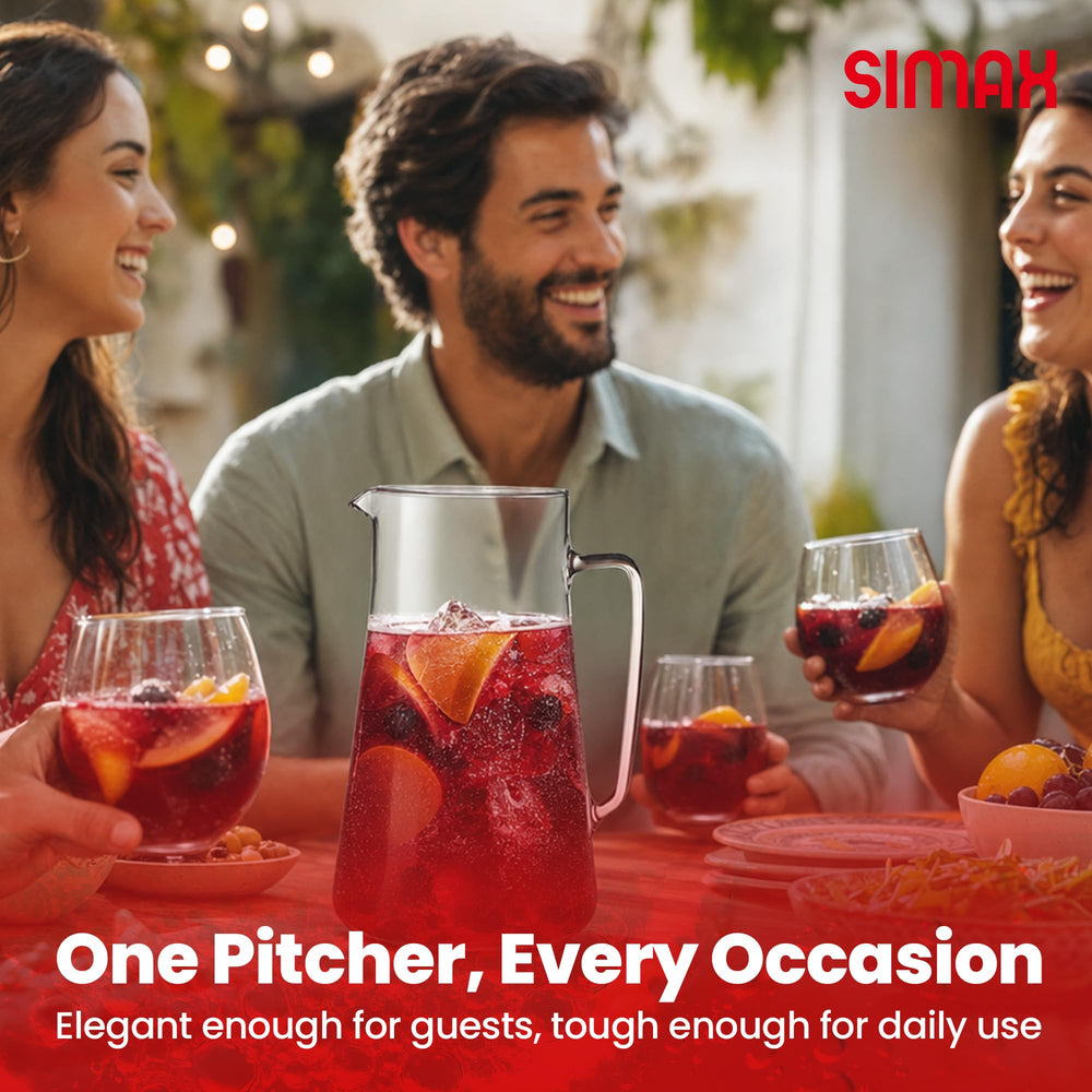 SIMAX comparaison taille avec verre, montre capacité 80 oz