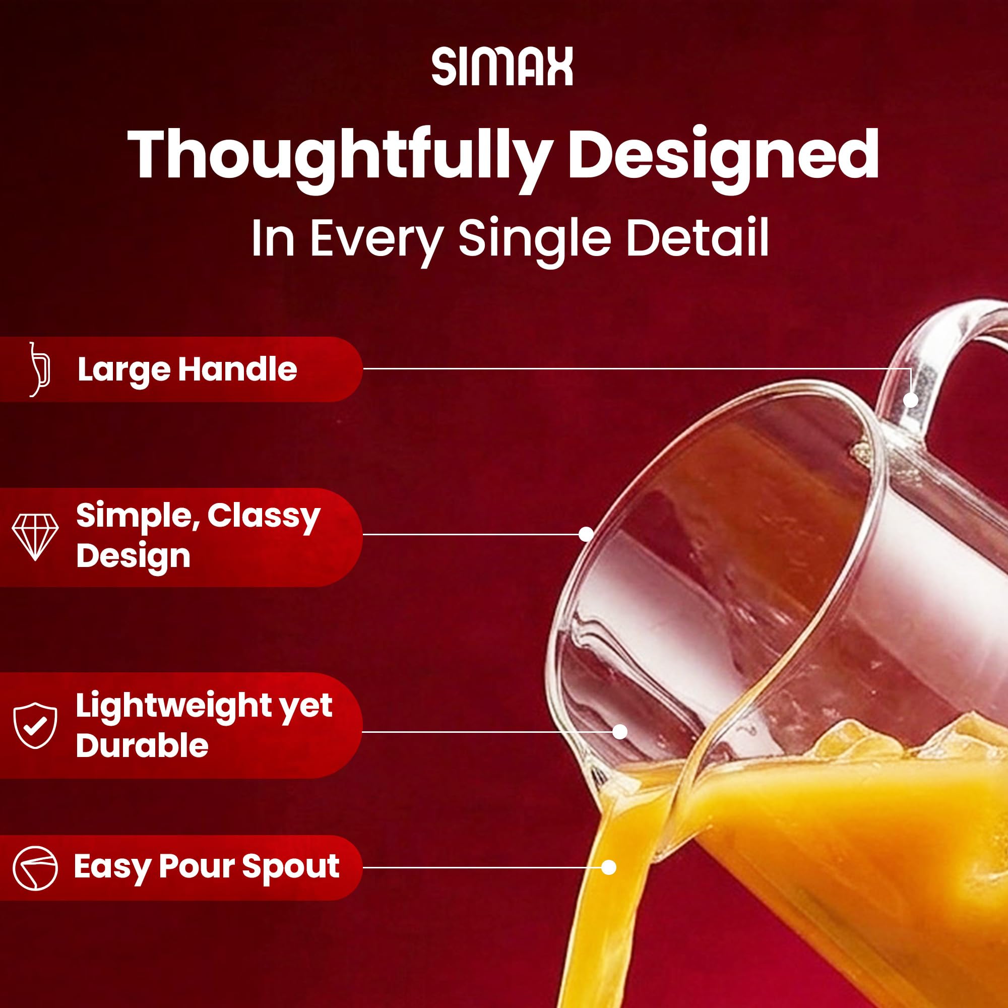 SIMAX pichet sur table dressée, apporte élégance au repas