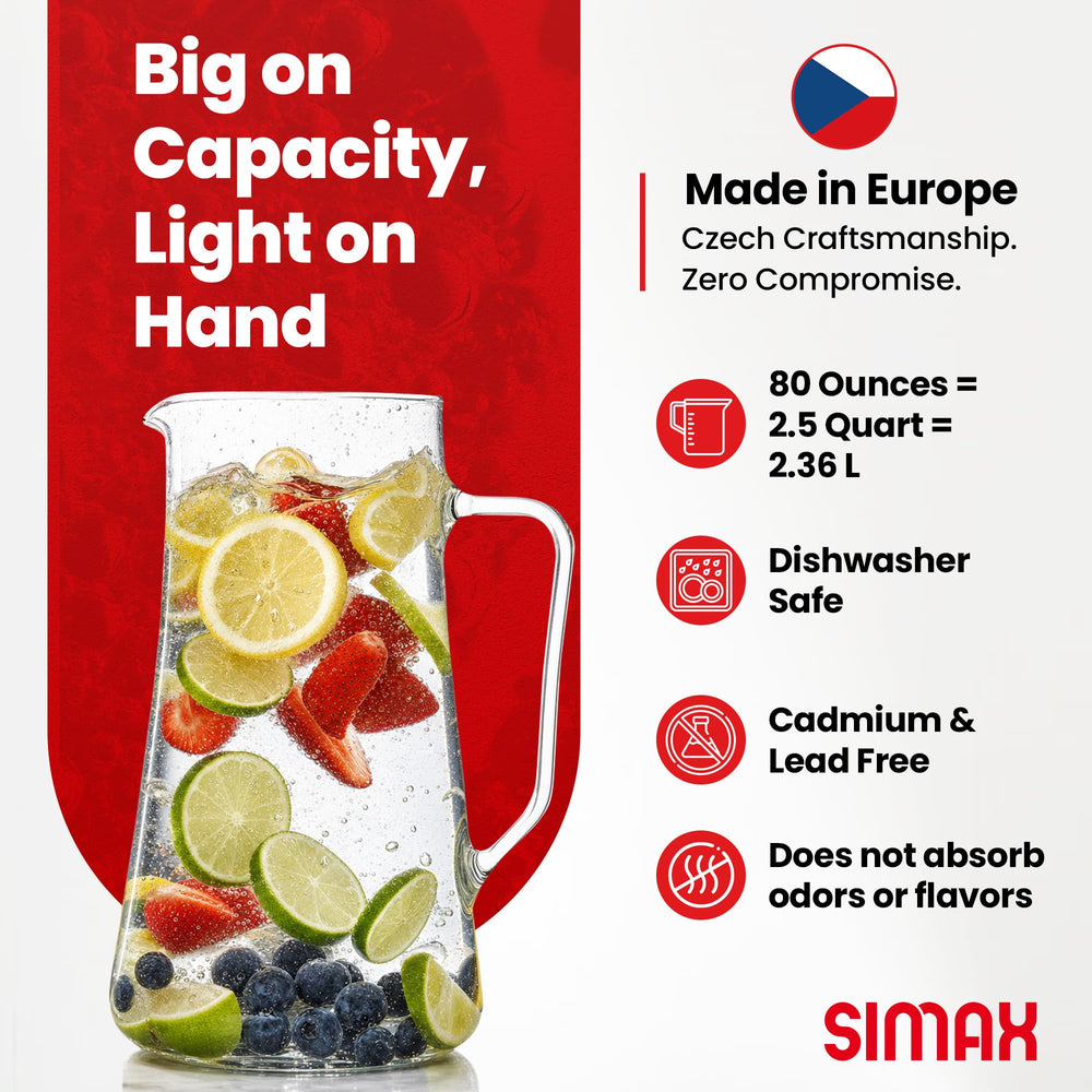 SIMAX anse ergonomique tenant facilement le pichet pour service