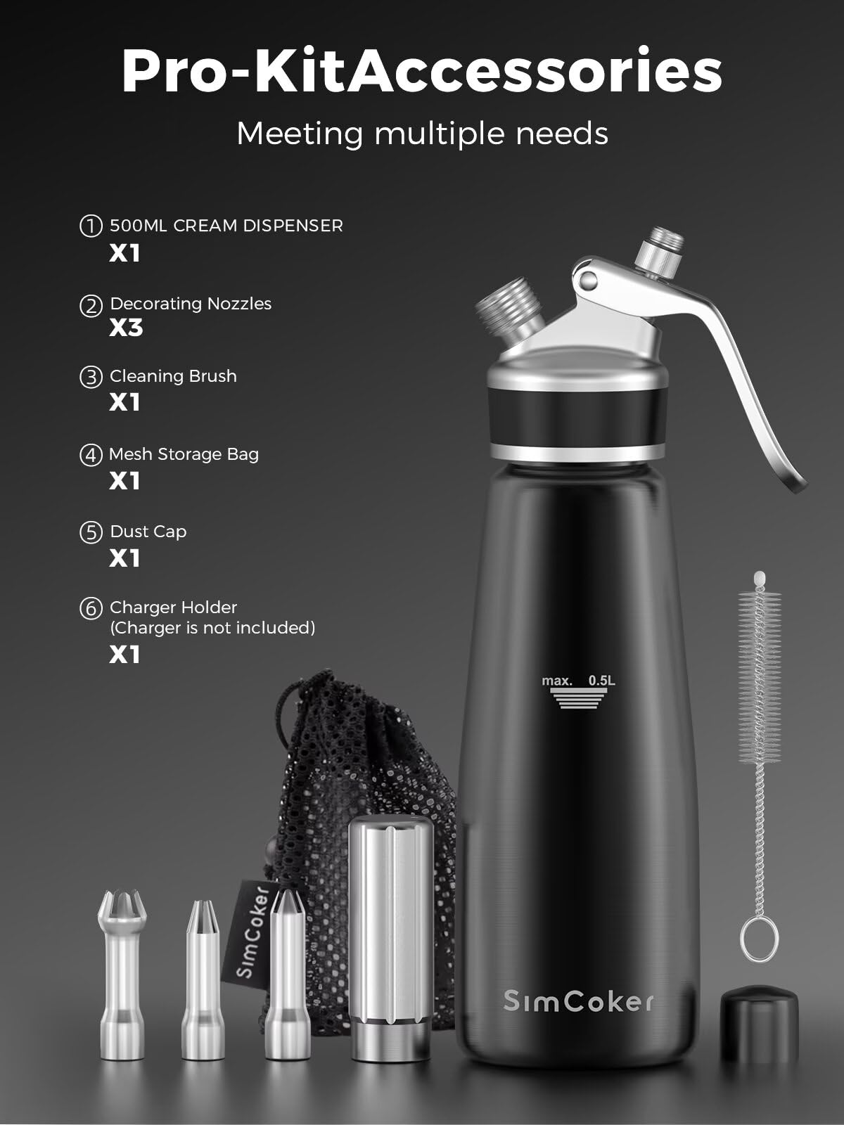 Texture aluminium SimCoker en gros plan montrant finition alimentaire résistante