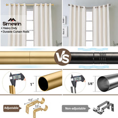 SIMEWIN tringle posée sur fenêtre illustrant rendu décoratif