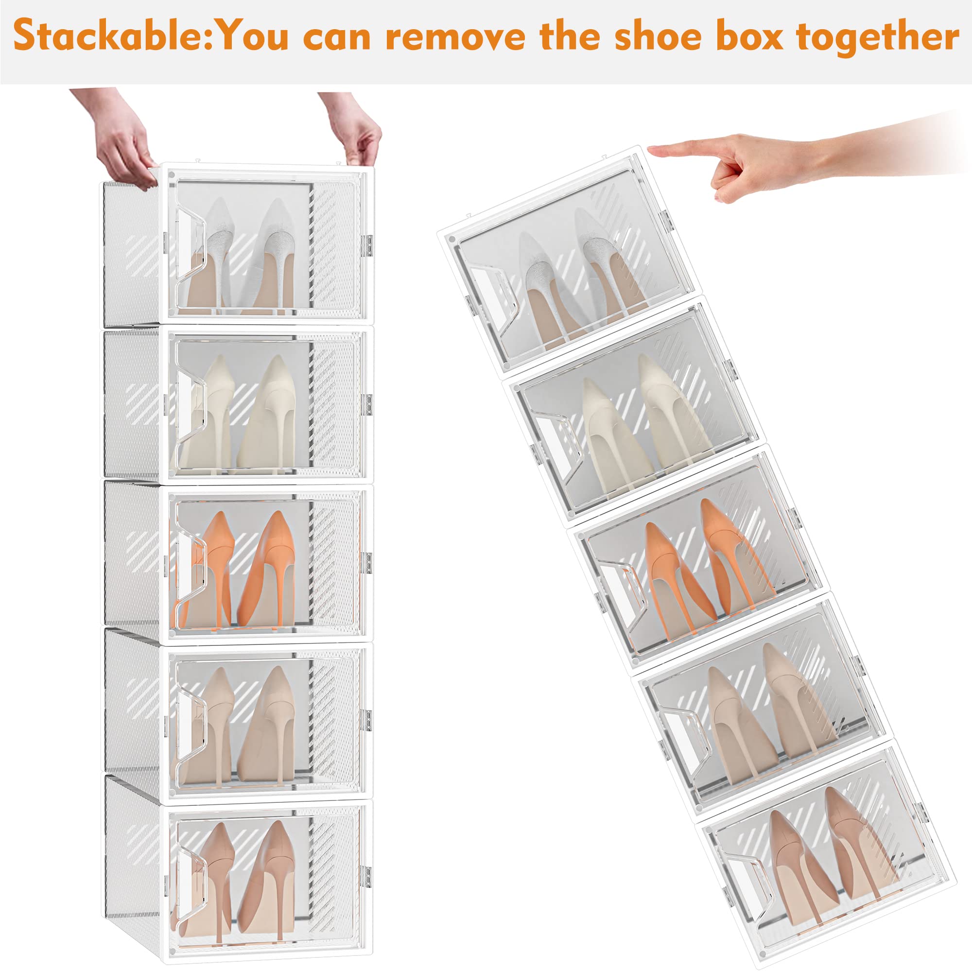 SIMPDIY piles de boîtes empilables économisant l'espace vertical