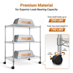 Simple Deluxe roulettes avec verrouillage pour mobilité facile et stabilité sécurisée