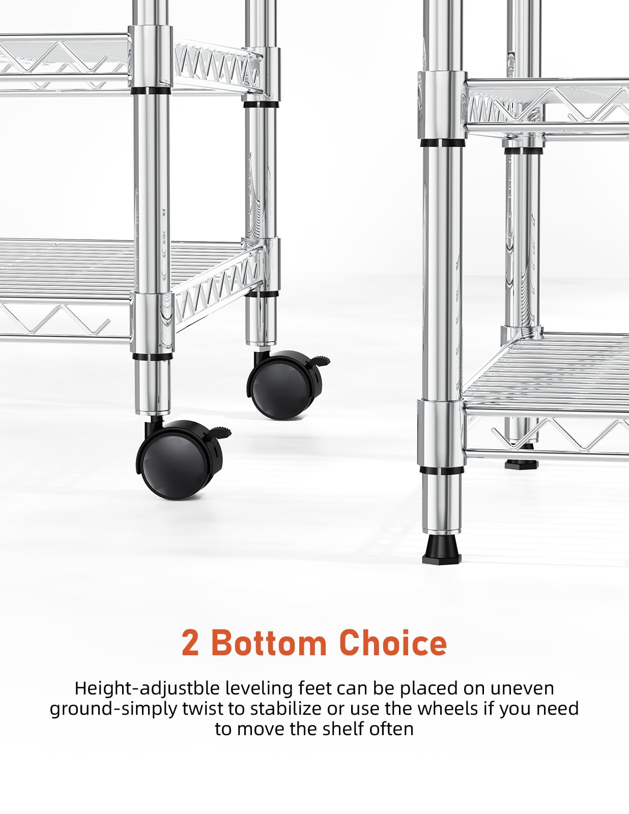 Simple Deluxe finition chrome brillante, look moderne et durable