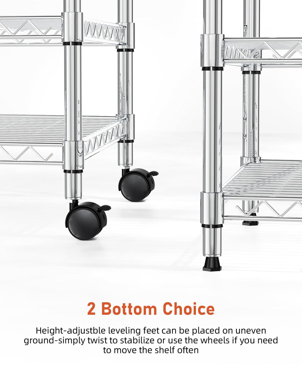 Simple Deluxe finition chrome brillante, look moderne et durable