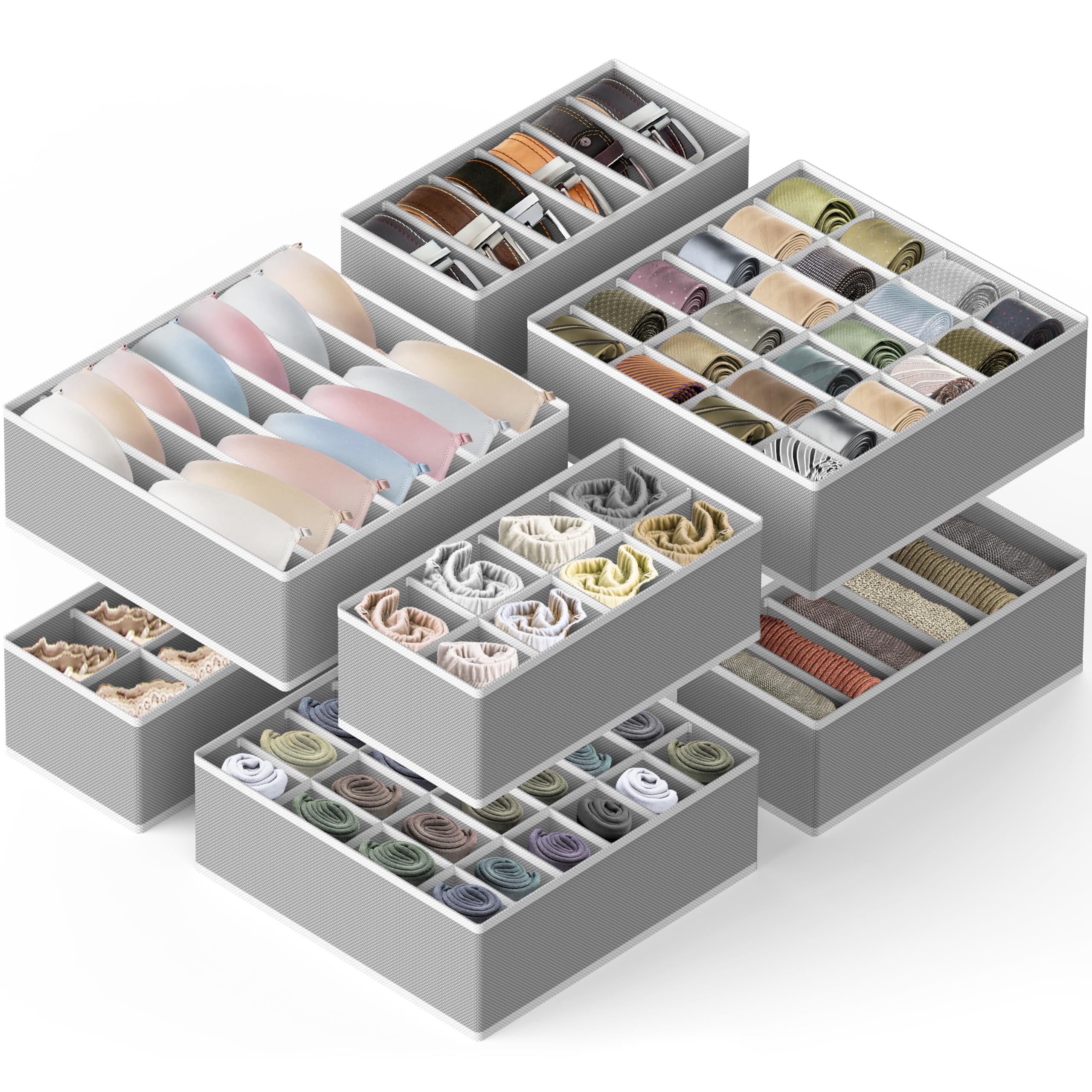 Simple Houseware bac 8 cases avec sous-vêtements facilite accès matinier