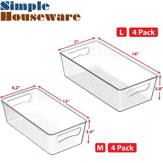 Simple Houseware zoom sur la texture plastique transparente pour visibilité instantanée