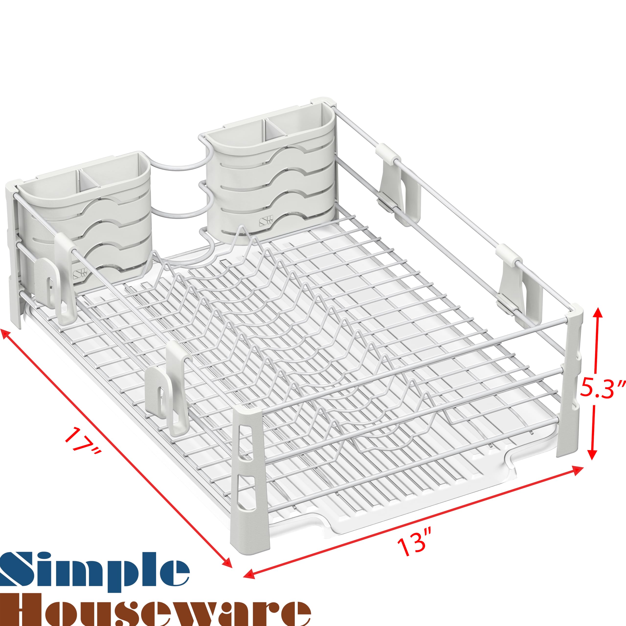 Simple Houseware égouttoir dans cuisine moderne apporte esthétique et ordre