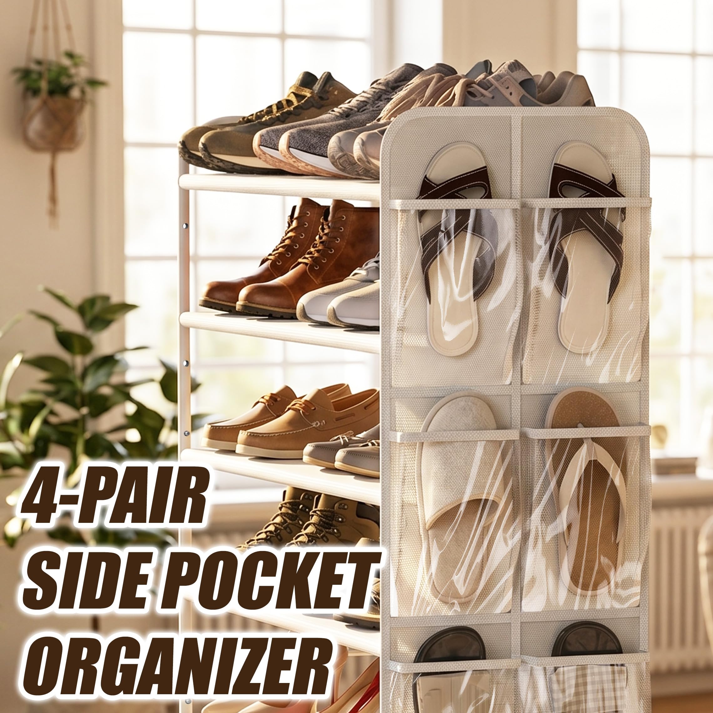 Simple Houseware étagère modifiée pour bottes et chaussures hautes