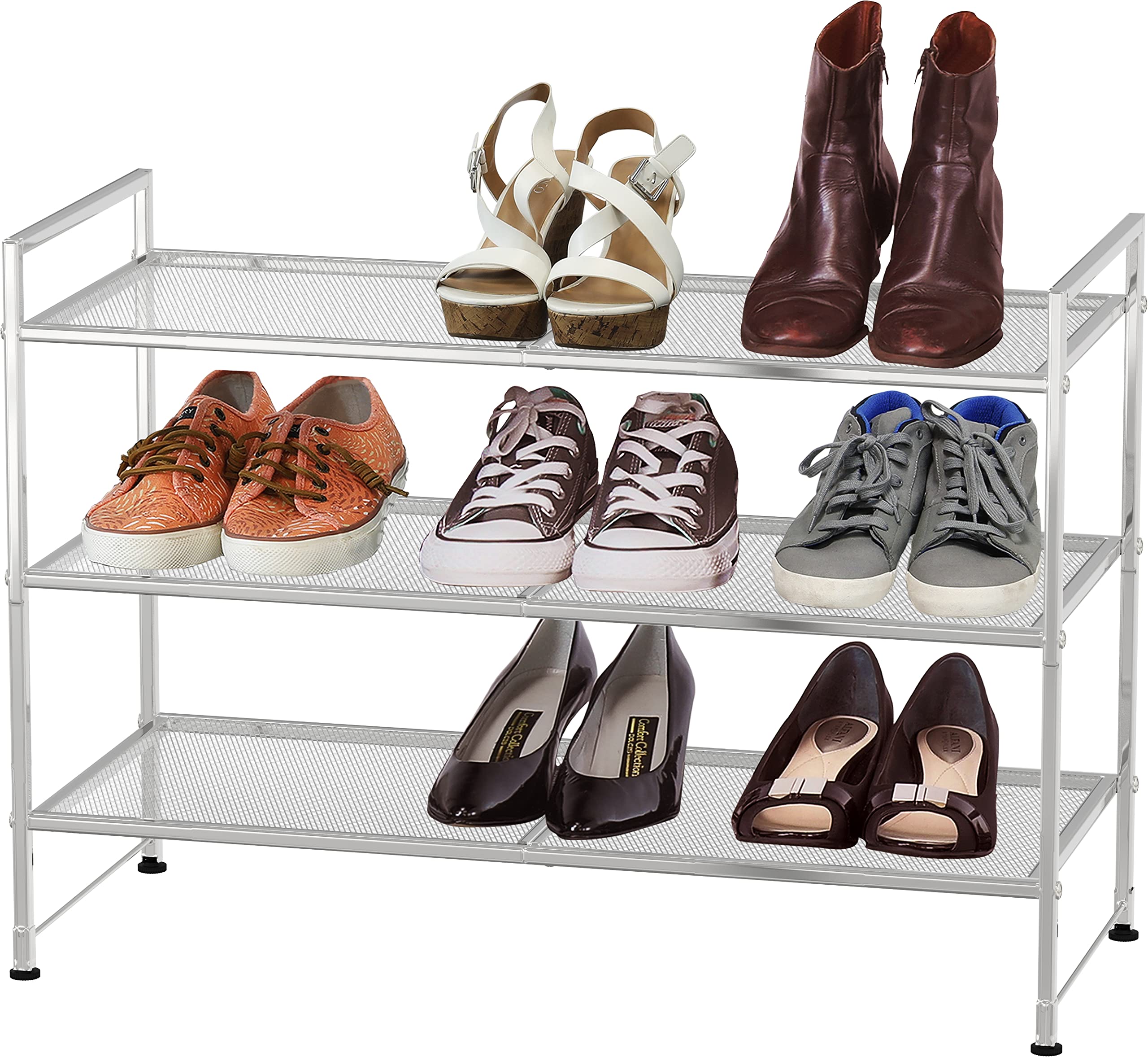 Simple Houseware vue avant de l'étagère montrant rangement organisé