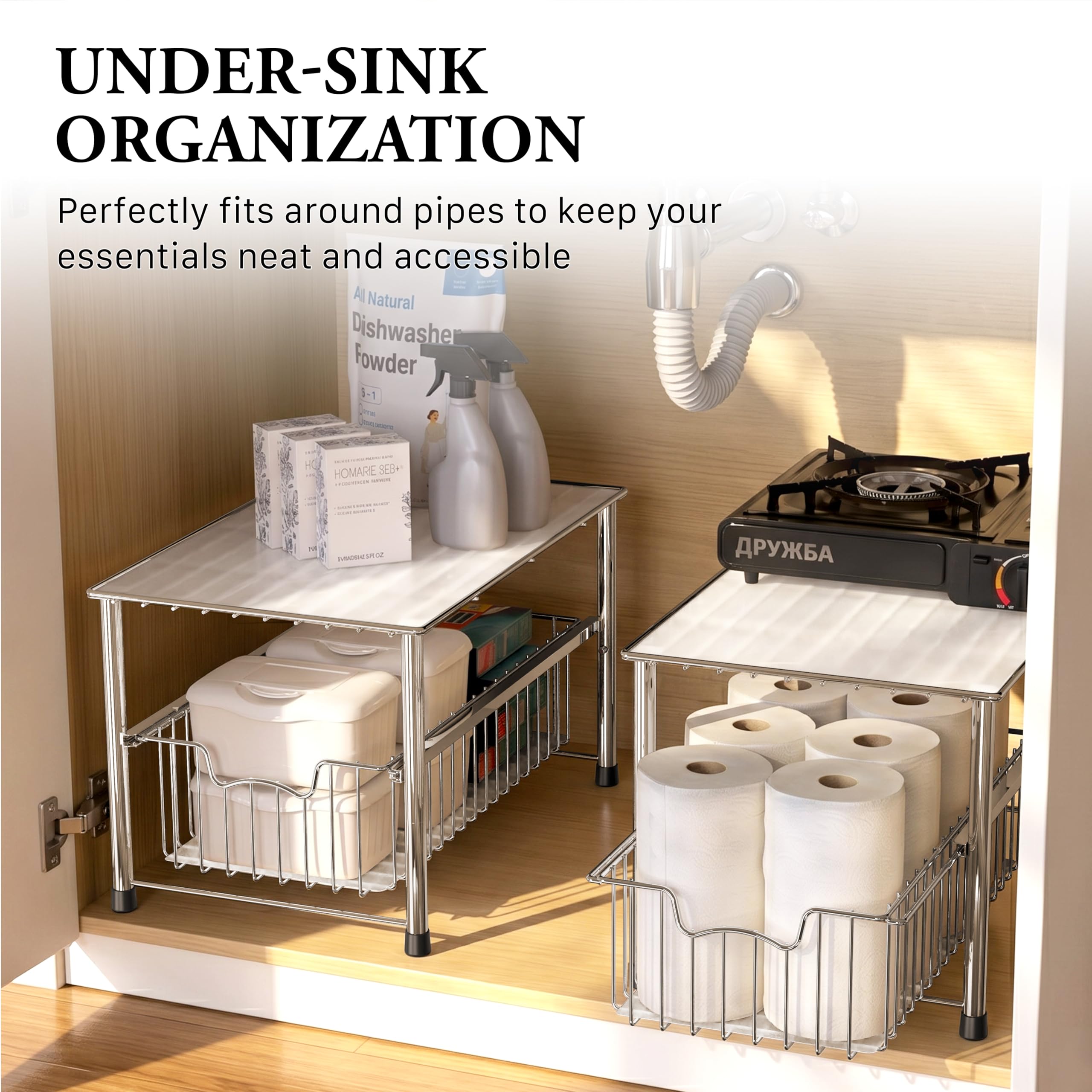 Simple Houseware comparaison taille main illustrant dimensions pratiques