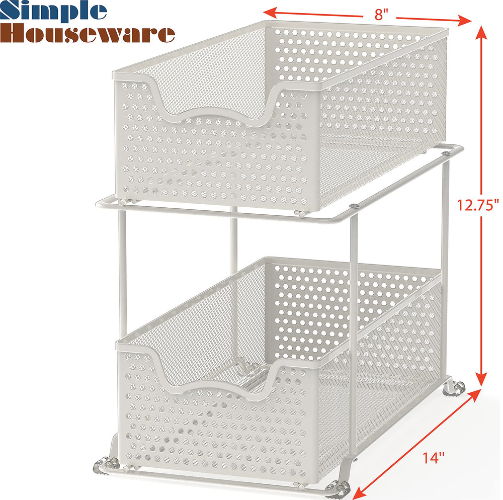 Simple Houseware étiquette et finition blanche, aspect propre et durable