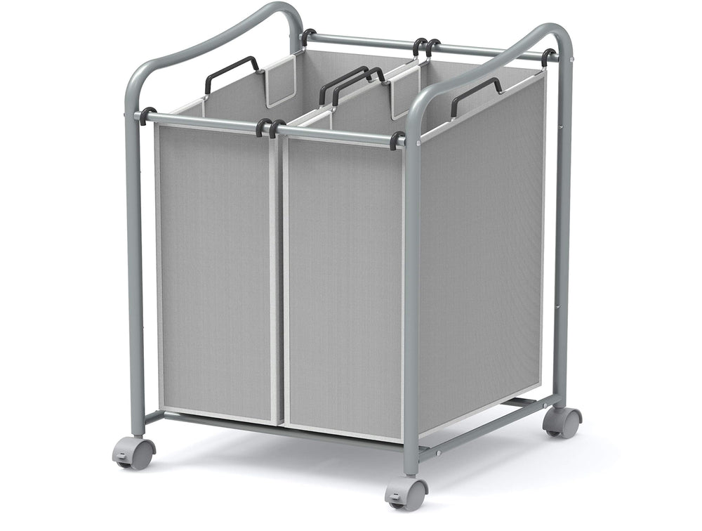 Simple Houseware vue avant du chariot argent offrant gain de place