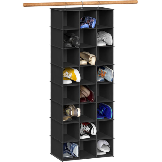 Simple Houseware vue avant organiseur 24 compartiments pour gain de place
