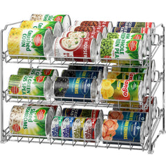 Simple Houseware vue avant du rack 36 boîtes montrant rangement optimisé