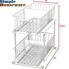 Simple Houseware gros plan du métal et du revêtement blanc pour durabilité