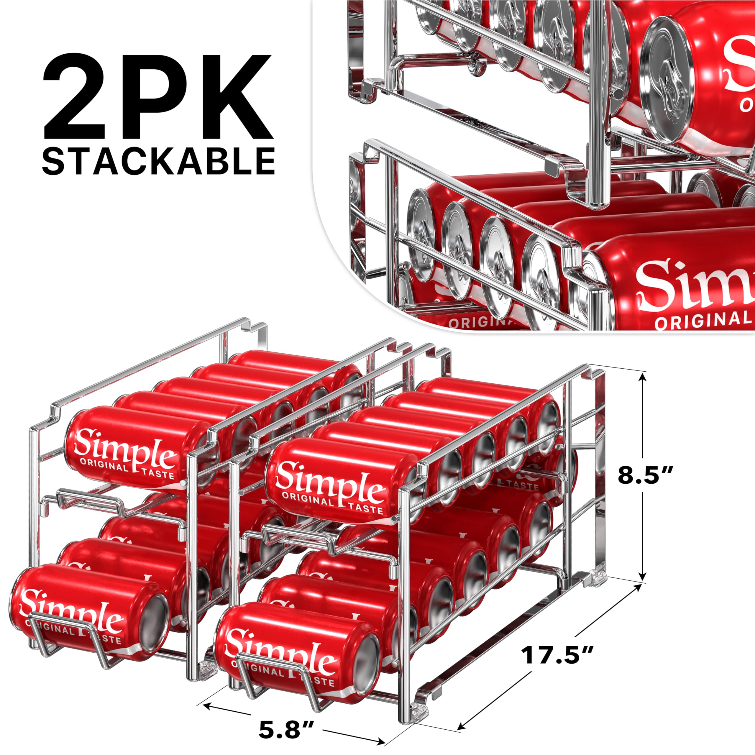 Simple Houseware gros plan mécanisme à gravité pour accès rapide