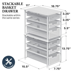Simple Houseware gros plan acier allié blanc montrant la finition durable