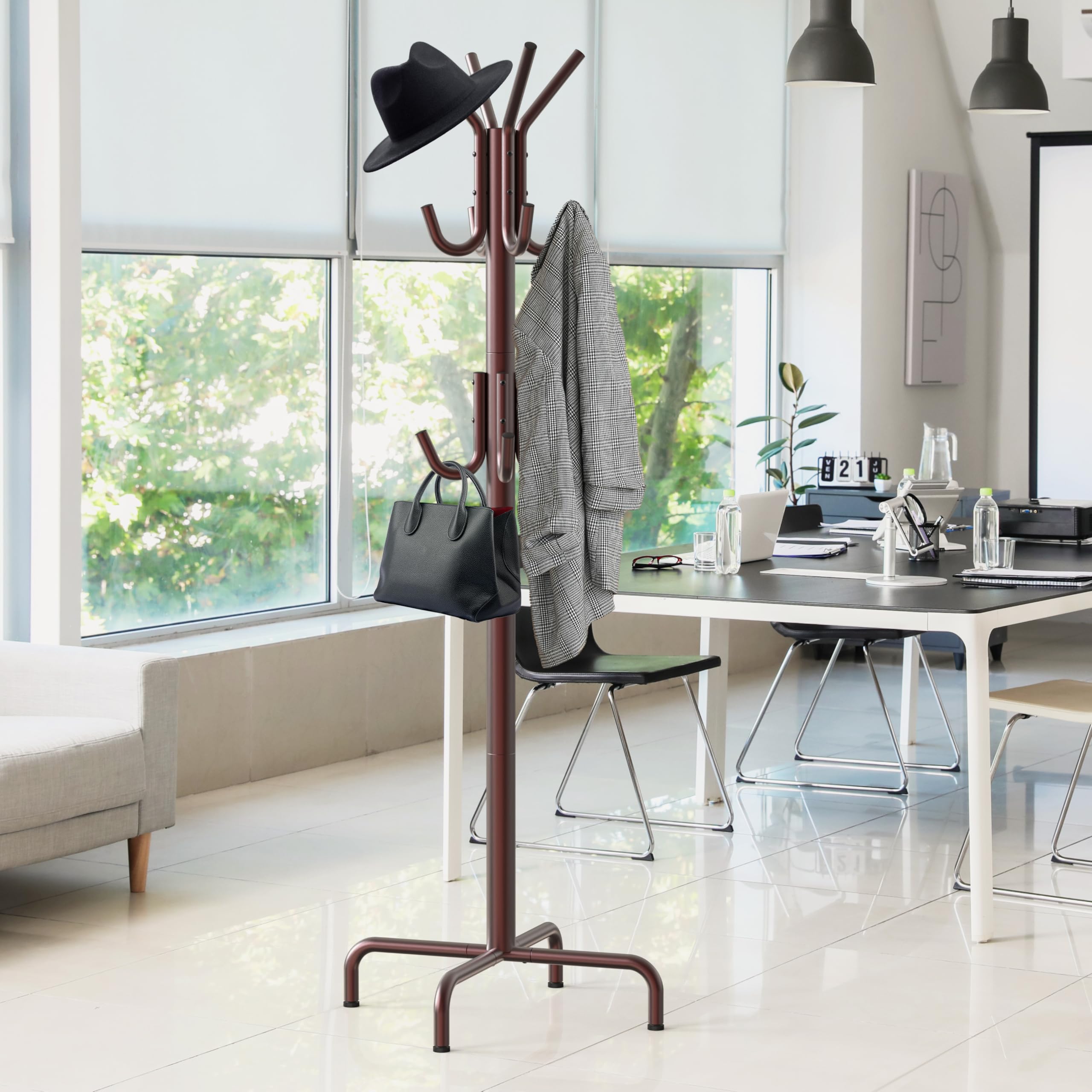 Simple Houseware porte-manteau en entrée avec chapeaux et manteaux, gain de place