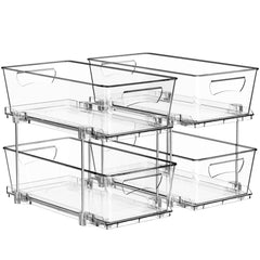 Simple Houseware face avant de l’organiseur 2 niveaux montrant gain d’espace