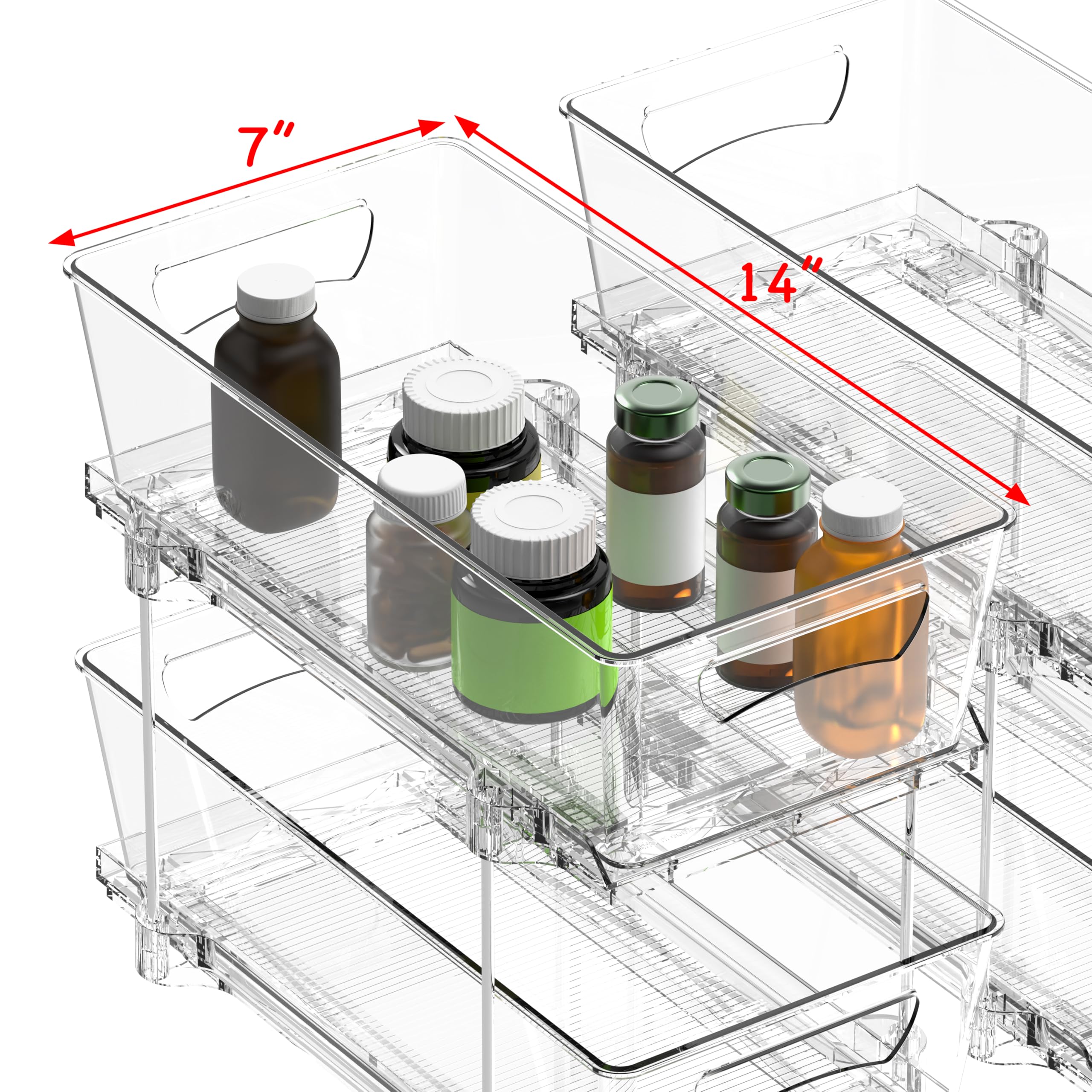 Simple Houseware rangement de bouteilles et flacons pour accès rapide