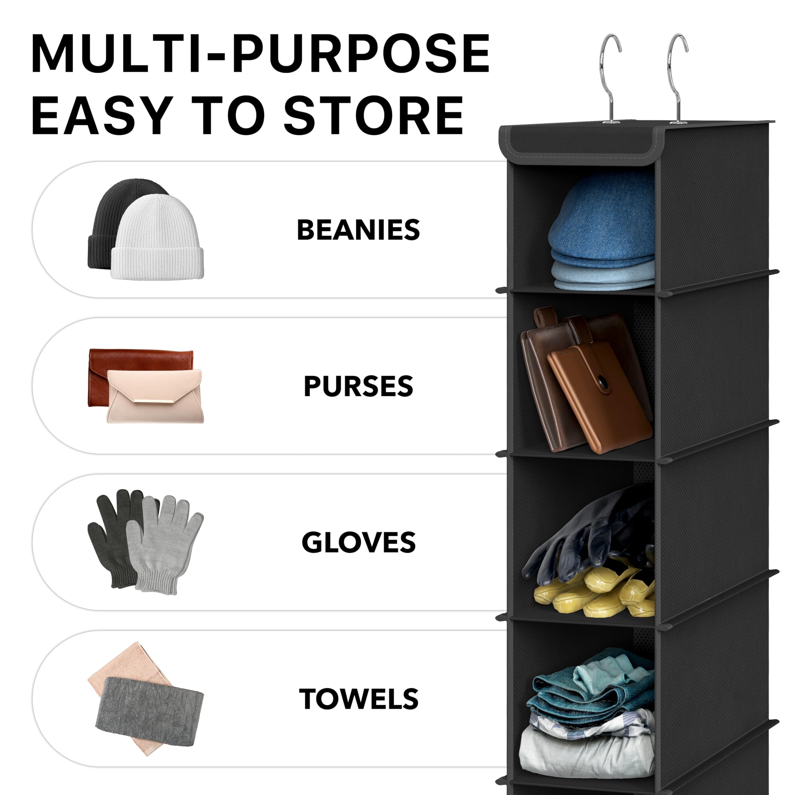 Simple Houseware plié à plat, compact pour stockage et voyage