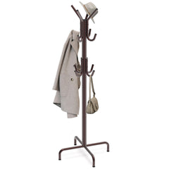 Simple Houseware vue frontale du porte-manteau bronze pour rangement optimisé