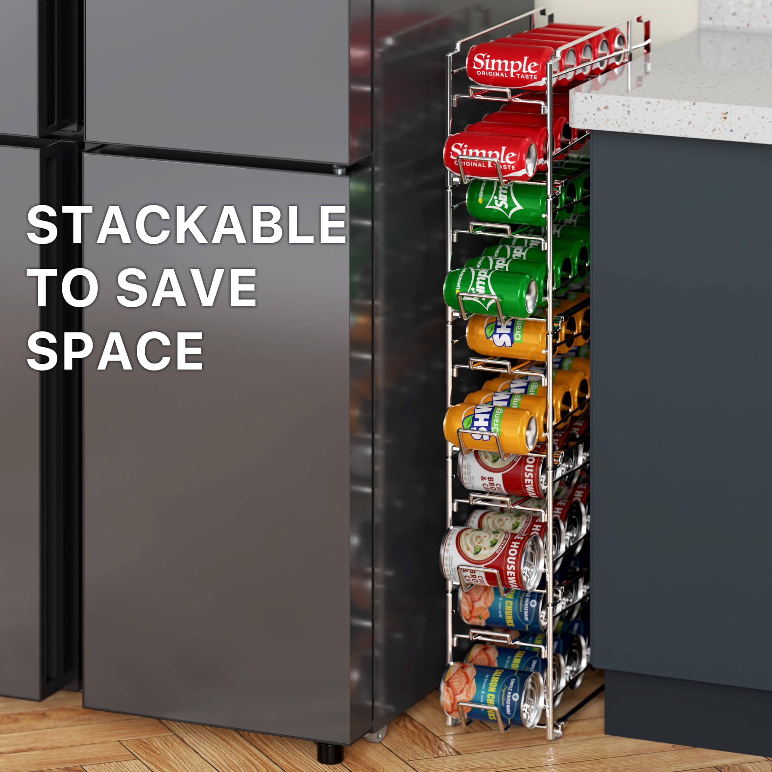 Simple Houseware installé dans un garde-manger pour rangement optimisé