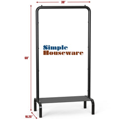 Simple Houseware gros plan sur butoirs de tringle garantissant cintres stables