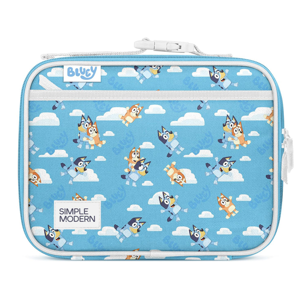 Simple Modern face avant du lunch bag Bluey Cloud montrant le design attractif