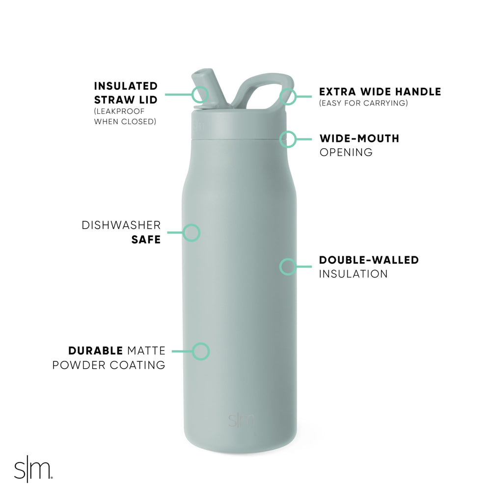Simple Modern paille intégrée pour boire facilement en mouvement