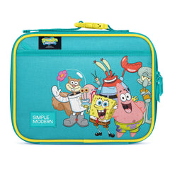 Simple Modern Hadley face avant montrant motif SpongeBob et fermeture, pratique pour enfants