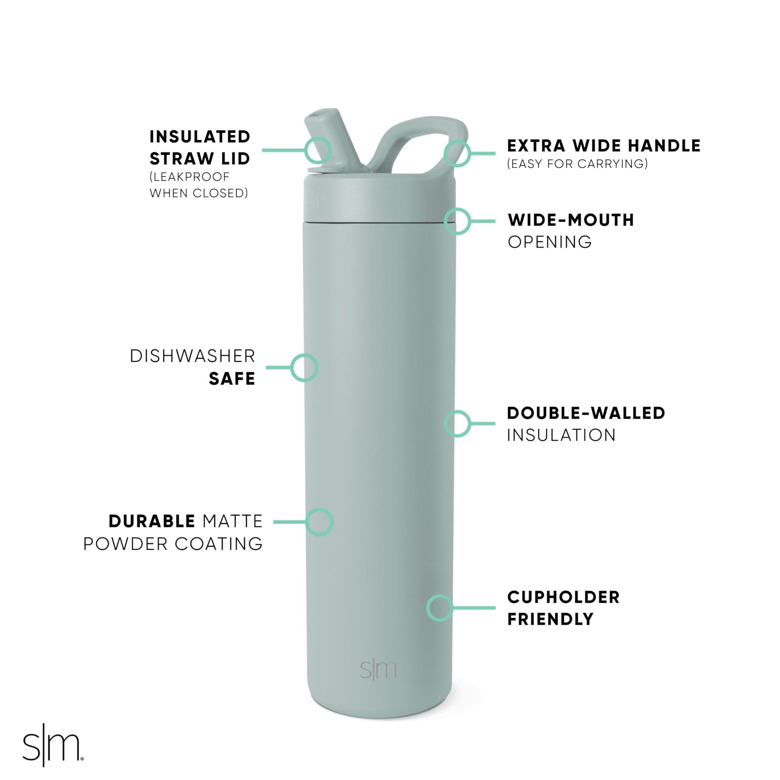Simple Modern bouteille verte sur table évoquant fraîcheur et style quotidien