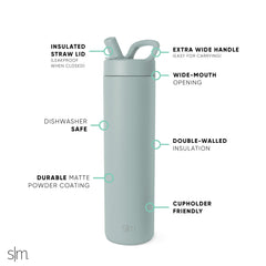 Simple Modern bouteille verte sur table évoquant fraîcheur et style quotidien