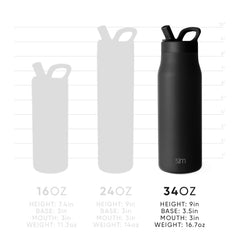 Simple Modern bouteille Mesa orange dans un sac, protection anti-fuite pratique