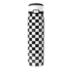Simple Modern vue avant et arrière montrant design checkered et anse pratique