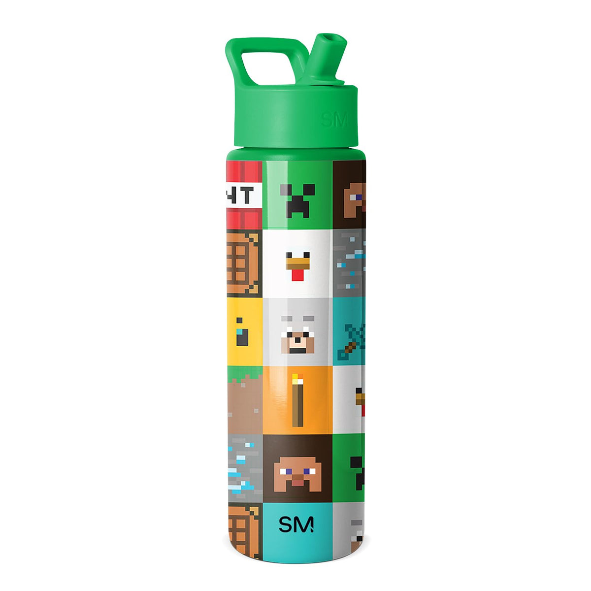Simple Modern vue face montrant le design Minecraft et sa tenue pratique
