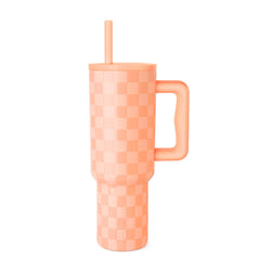 Simple Modern gobelet Checkered face avant montrant design et finition