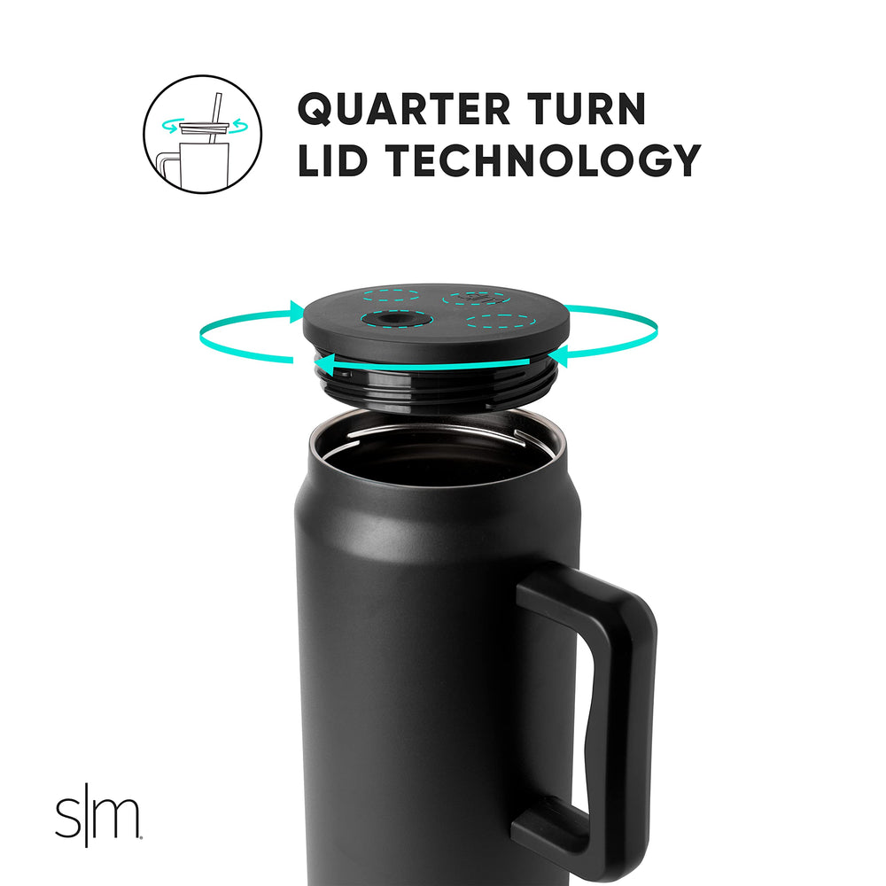 Simple Modern Trek pailles incluses avec bouchon pour boire sans renverser