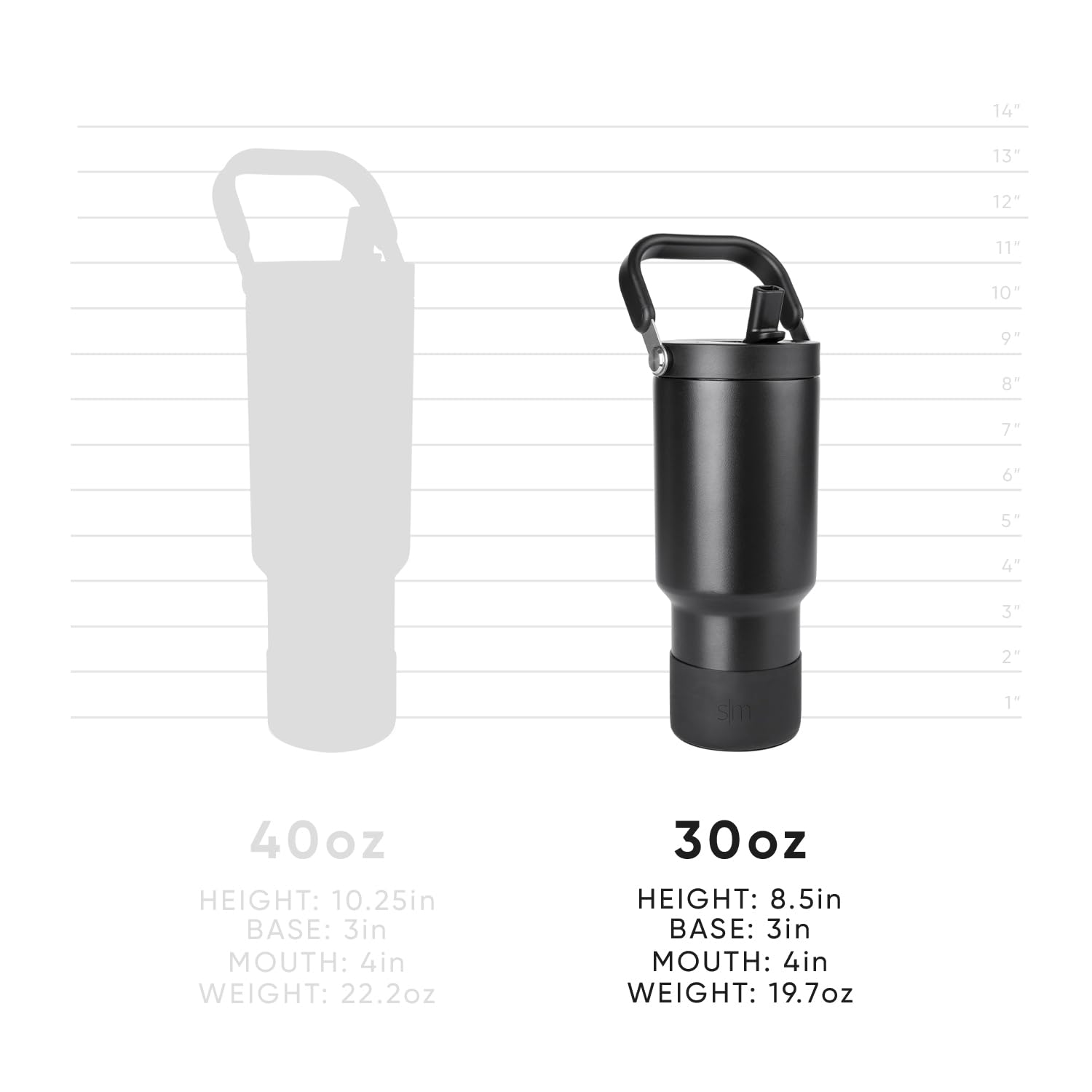 Simple Modern taille 30oz dans porte-gobelets de voiture pour compatibilité