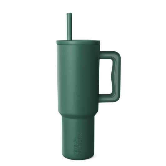 Simple Modern gobelet 40oz face avant vert, design élégant et transport facile