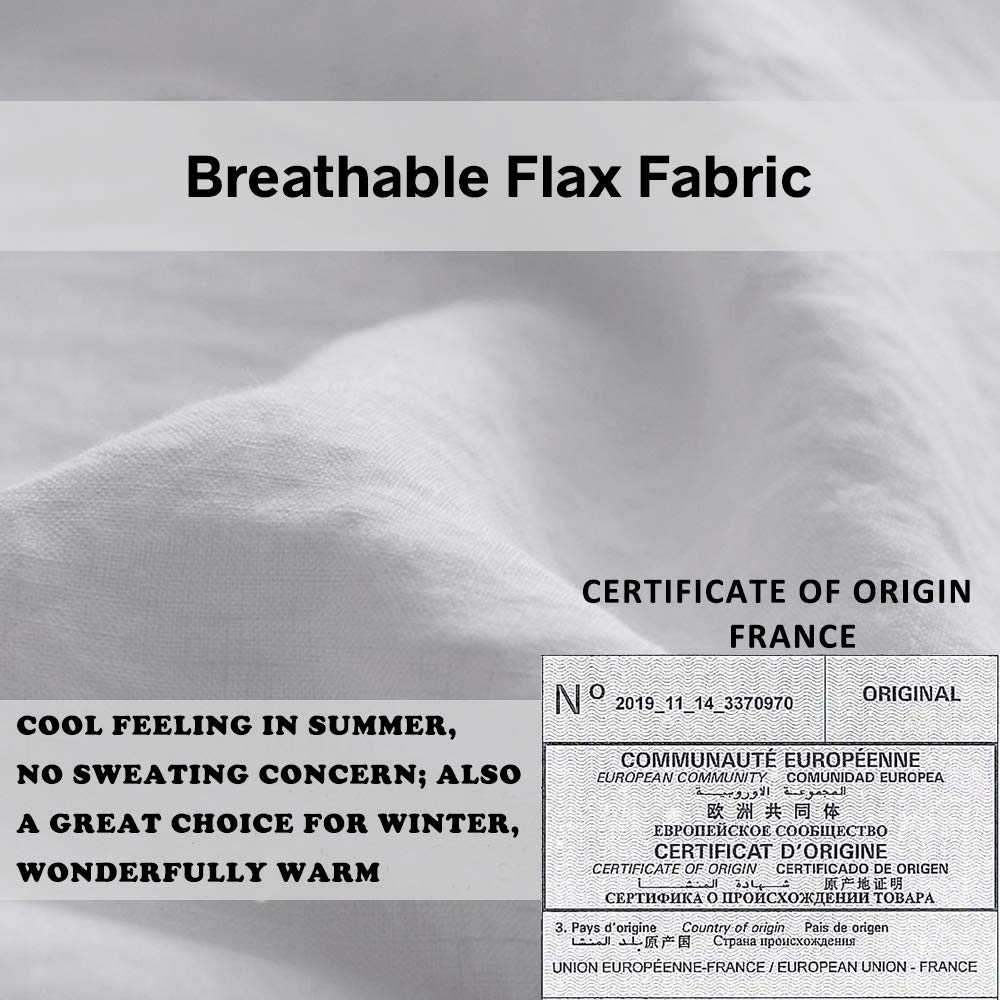Simple&Opulence gros plan sur texture lin lavé pour confort respirant