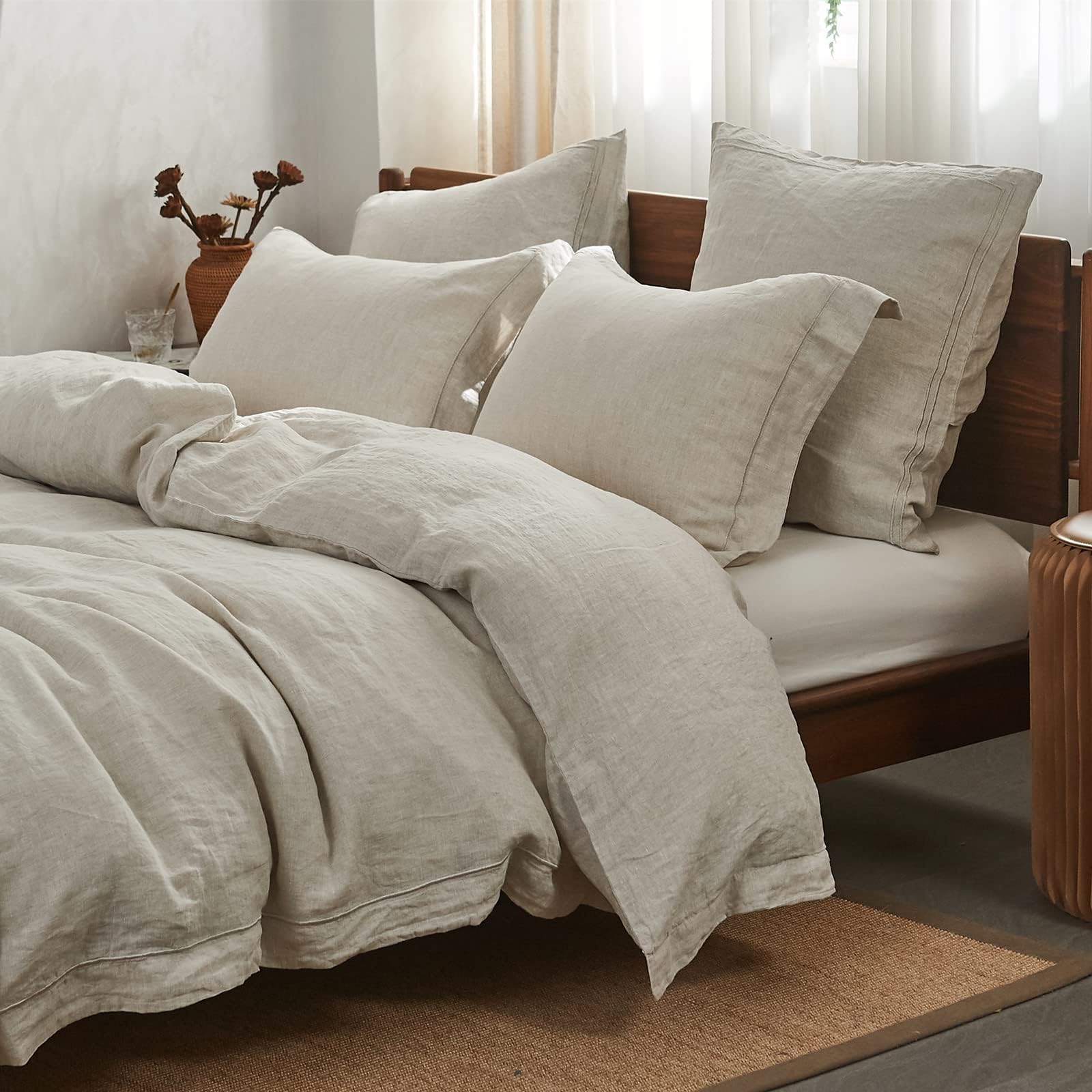 Simple&Opulence housse de couette king visible de face, look élégant et respirant