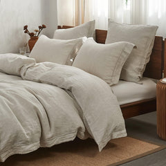 Simple&Opulence housse de couette king visible de face, look élégant et respirant