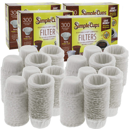 SIMPLECUPS filtre papier vue avant, facilité et propreté pour dosettes réutilisables