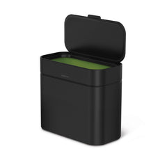 simplehuman caddy aimanté sur poubelle, fixation magnétique pratique