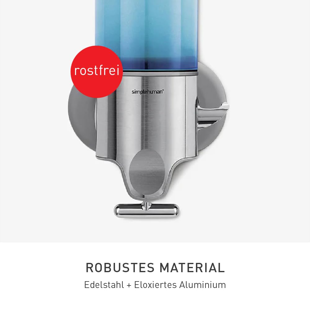 simplehuman comparaison d'échelle montrant capacité 15 fl oz utile