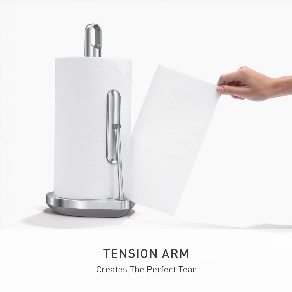 simplehuman détail du bras de tension facilitant déchirement d’une main