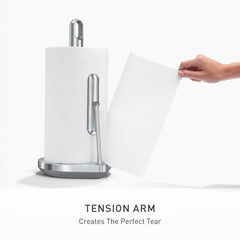 simplehuman détail du bras de tension facilitant déchirement d’une main